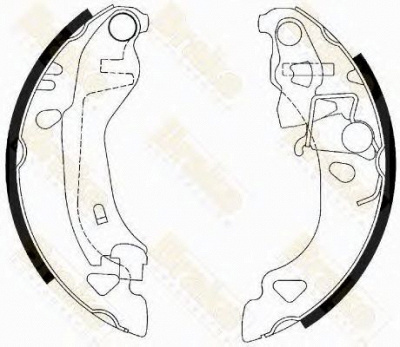 BRAKE ENGINEERING sh2438 -  Комплект тормозных колодок